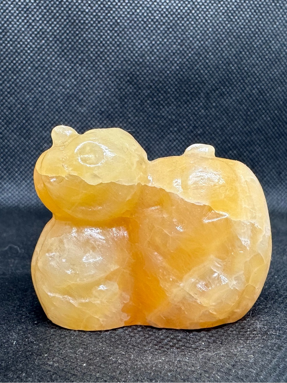 Orange calcite pumpkins